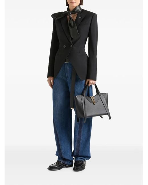 Givenchy Black Double-Breasted Wool Blazer