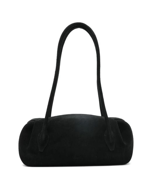 Yuzefi Black Oyster Shoulder Bag