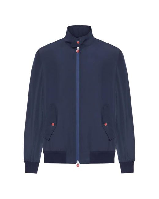 Kiton Blue Zip Jacket for men