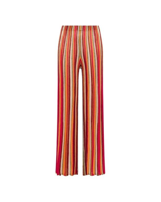 Maliparmi White Stripes Trousers