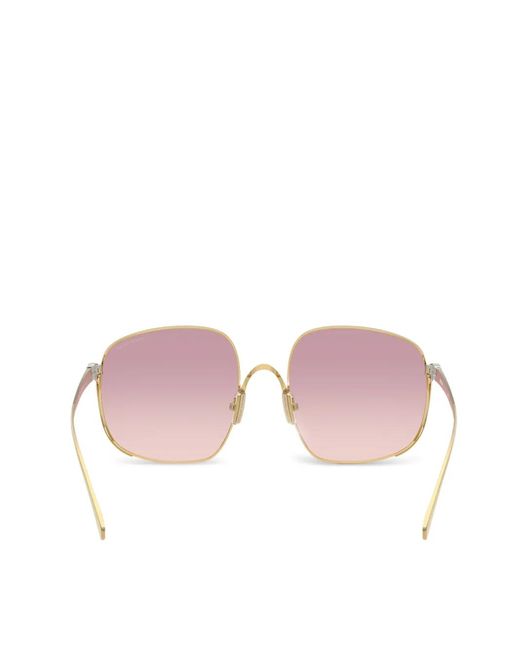 Miu Miu Pink Square-Frame Sunglasses