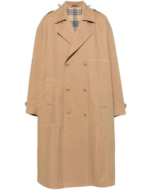 Doublet Natural Double-Breasted Coat for men