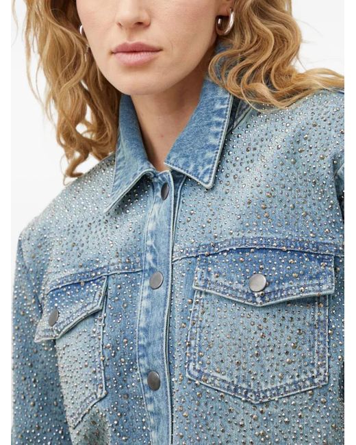 Gestuz Blue Nadivagz Embellished Jacket