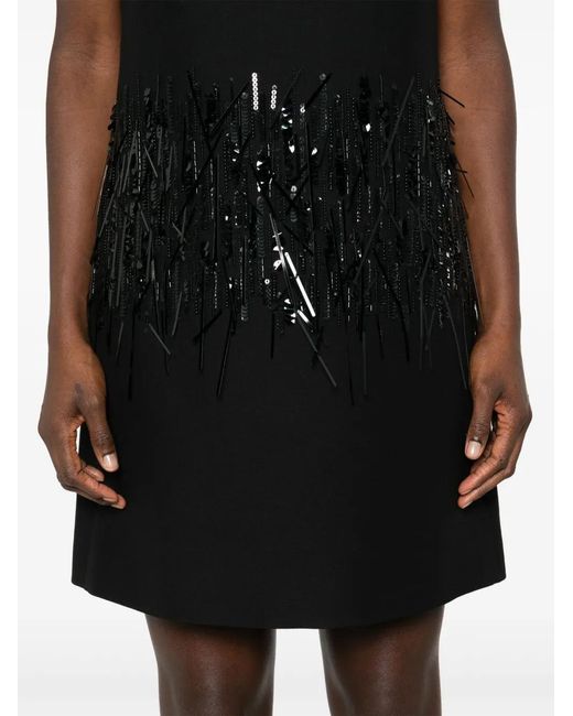 Valentino Garavani Black Crepe Mini Dress