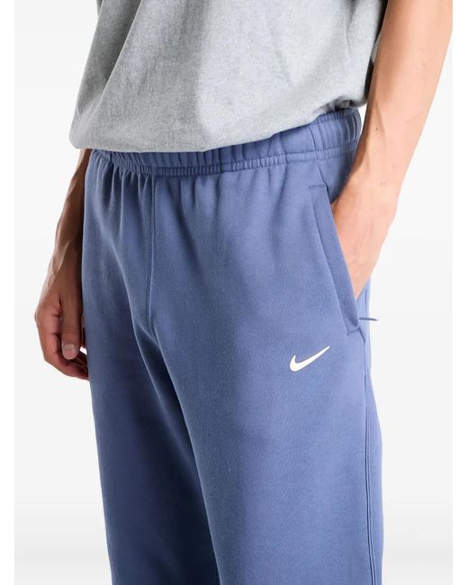 Nike Blue Fleece Logo Sweatpants for men
