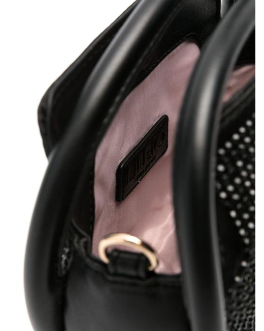 Liu Jo Black Rhinestone-embellished Mini Bag