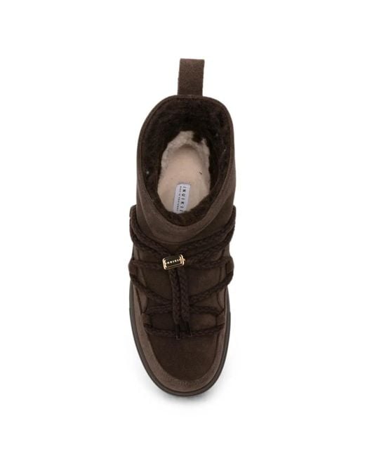 Inuikii Brown Round-Toe Boots