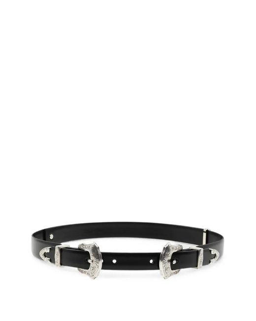 Toga White Ceinture À Double Boucles for men