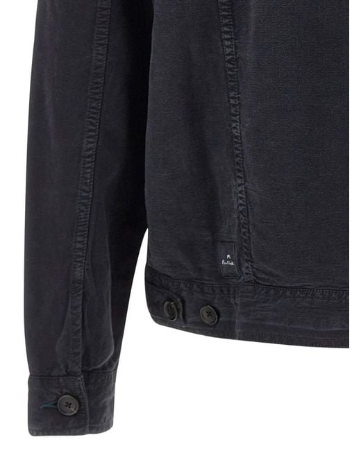 Paul Smith Rider Button-Up Jack in het Blue voor heren
