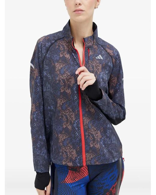 Adidas Blue Fast Iteration Zip-Up Jacket