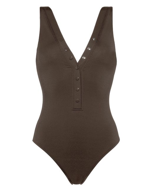 Eres Brown Icone Tank Swimsuit