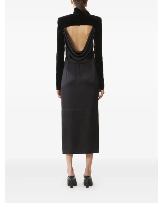 lanvin dress black Lanvin Asymmetric Sleeve Dress Black Stretch Wool Size 36 – Celebrity Owned
