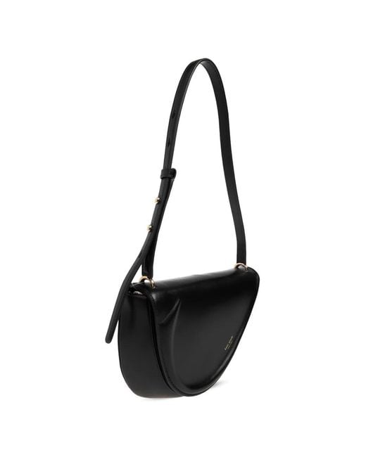 Kate Spade Black Crescent Leather Shoulder Bag