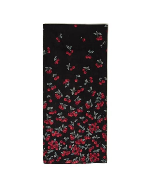 Twinset Black Cherry Print Stole