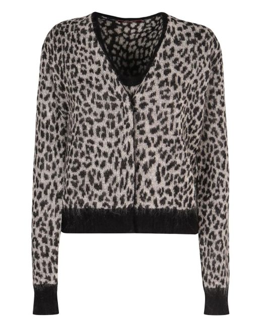 Max Mara Black Jacquard Cardigan
