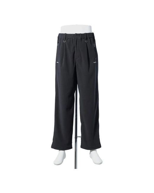 MASTERMIND WORLD Blue Logo-Print Straight-Leg Trousers for men