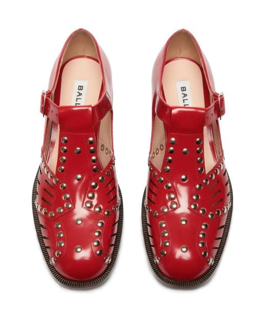 Bally Red Spiegel Pumps