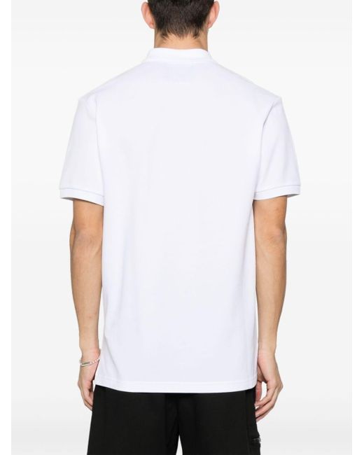 Moschino Poloshirt mit aufgesticktem Zitat in White für Herren