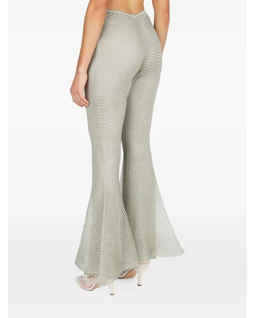 Isa Boulder Natural Flared Trousers
