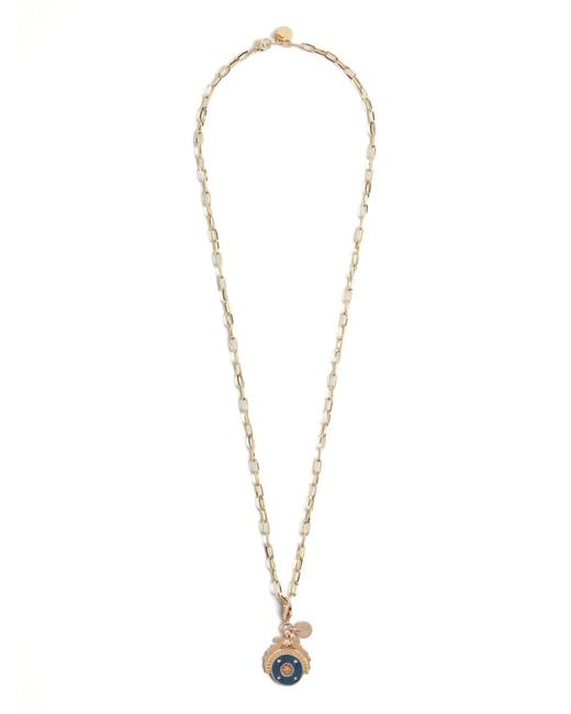 LaDoubleJ White Medallion Charm Pendant