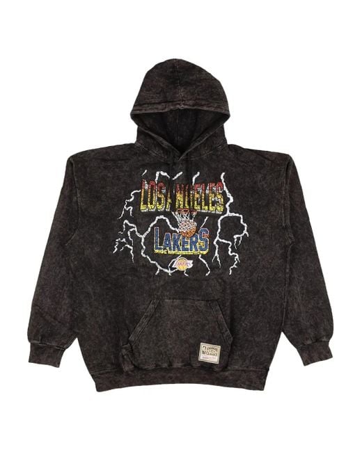 Mitchell & Ness Black Nba Los Angeles Lakers Hoodie for men