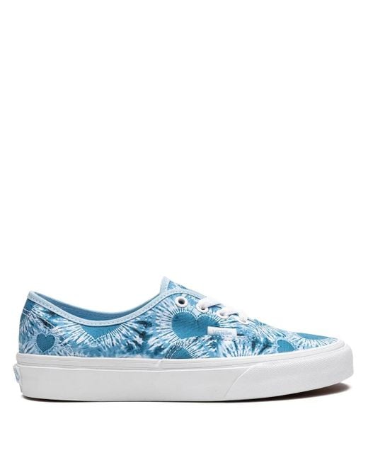 Vans Blue Authentic "Tie-Dye Hearts" Sneakers