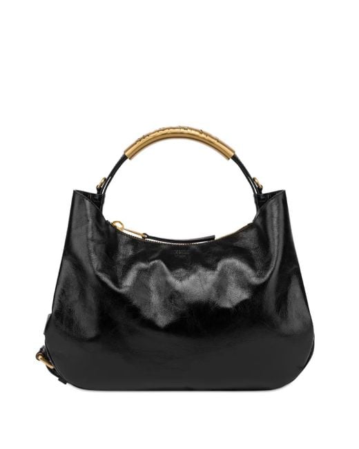 Moschino Handle Me Kleine Shopper in het Black