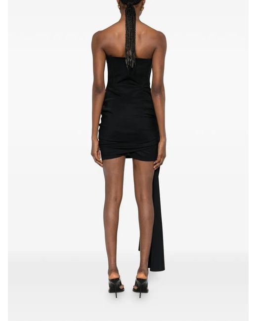 La Petite Robe Di Chiara Boni Black Robe Gaja Sje À Détail Noué