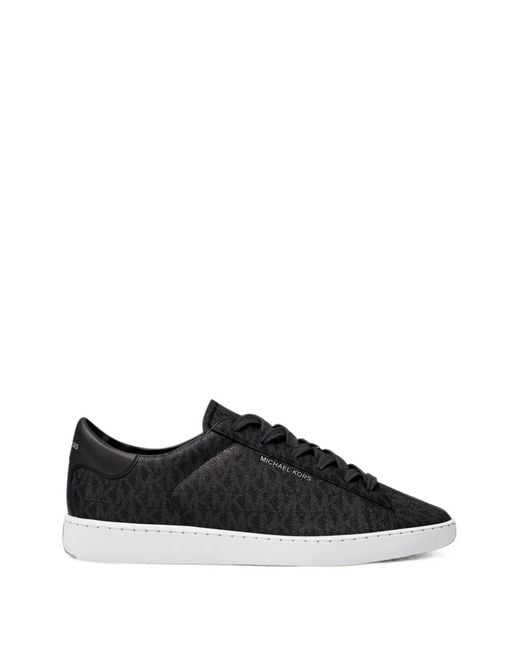 Michael Kors Black Reign Signature Logo Sneakers for men