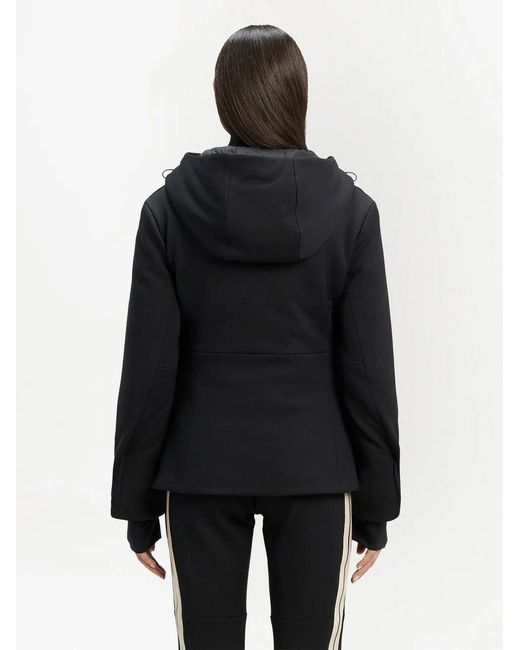Palm Angels Black Logo-Print Ski Jacket