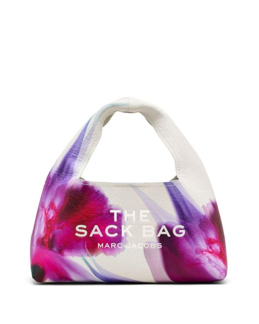 Marc Jacobs Purple The Future Floral Mini Sack Bag