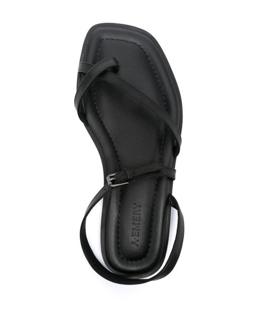 A.Emery Black The Lucia Leather Sandal