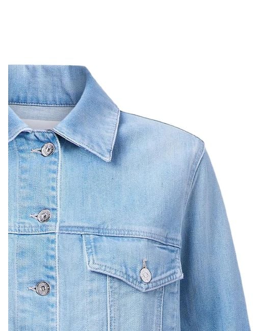 Dondup Blue Chest-Pocket Cropped Jacket