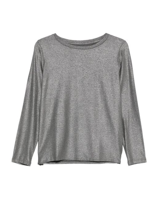 Majestic Filatures Gray Boat-Neck T-Shirt
