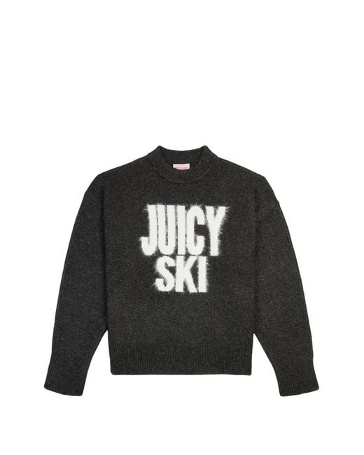 Juicy Couture Black Logo-Print Sweater