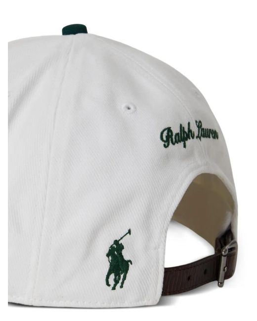 Polo Ralph Lauren White Woven Cap For for men