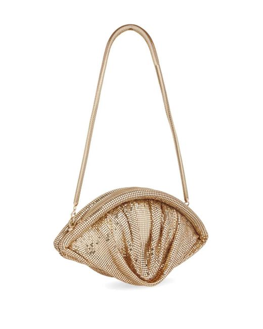 Clutch di Rabanne in Natural