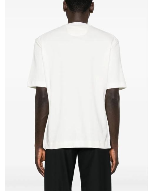 Zegna White Crew-Neck T-Shirt for men