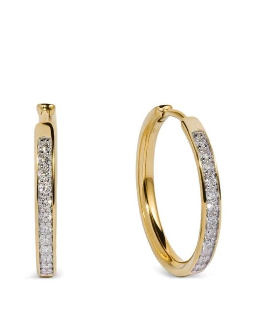 Monica Vinader Metallic Essential Diamond Earrings
