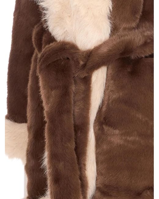 Giacca Penny Con Cintura di V73 in Brown