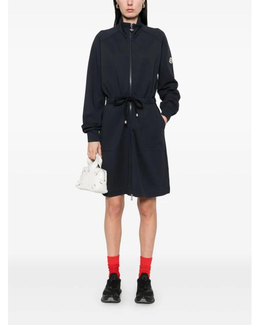 【MONCLER】ZIP-UP MINI DRESS ジップアップ ミニドレス Moncler Zip-Up Mini Dress in Blue | Lyst