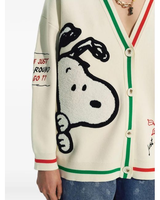 Essentiel Antwerp Natural Peanuts Motif Cardigan