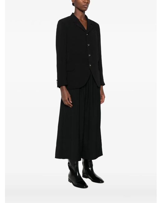 Comme des Garçons Black Single-Breasted Notched-Lapels Jacket