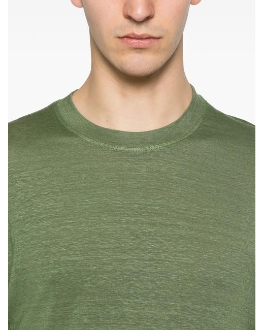 FILIPPO DE LAURENTIIS Green Short-Sleeve T-Shirt for men