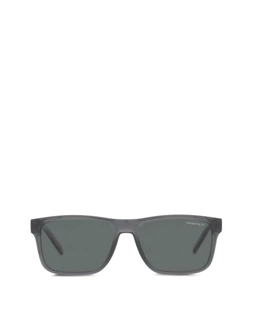 Arnette Gray Bandra Rectangle-Frame Sunglasses for men