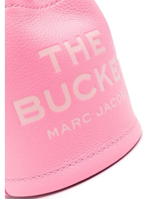 Mini sac seau en cuir Marc Jacobs en coloris Pink