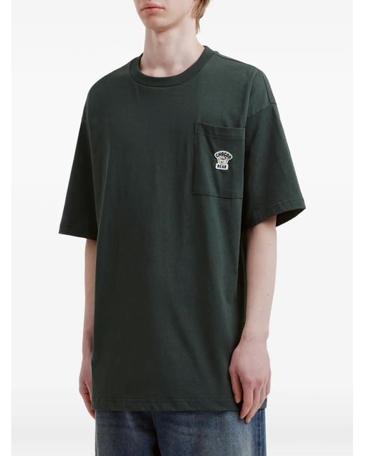 Chocoolate Black Patch-Pocket T-Shirt for men