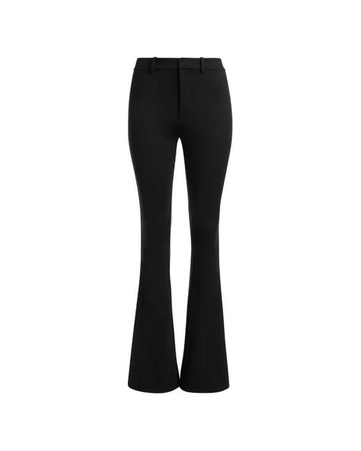 Alice + Olivia Black Kerry Bootcut Trousers