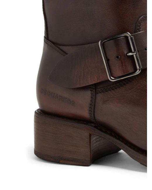 DSquared² Brown Harley Biker Boots