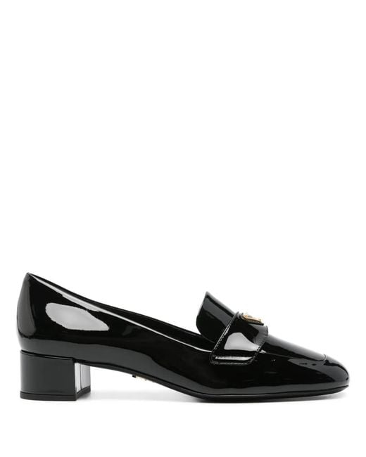 Prada Black 35Mm Patent-Leather Pumps